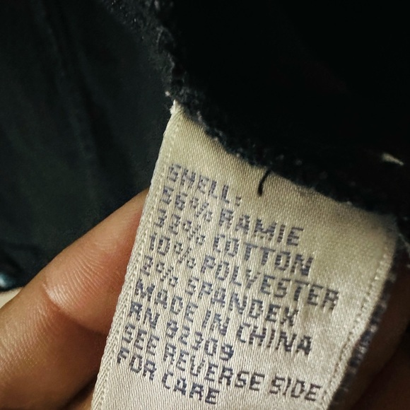 DG2 Diane Gilman Jean Jacket Women XL 3/4 Slv Studded Turquoise Rhinestone Black - Picture 6 of 6